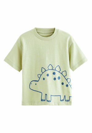 SHORT SLEEVE CHARACTER - Apdrukāts T-krekls - lime green dinosaur