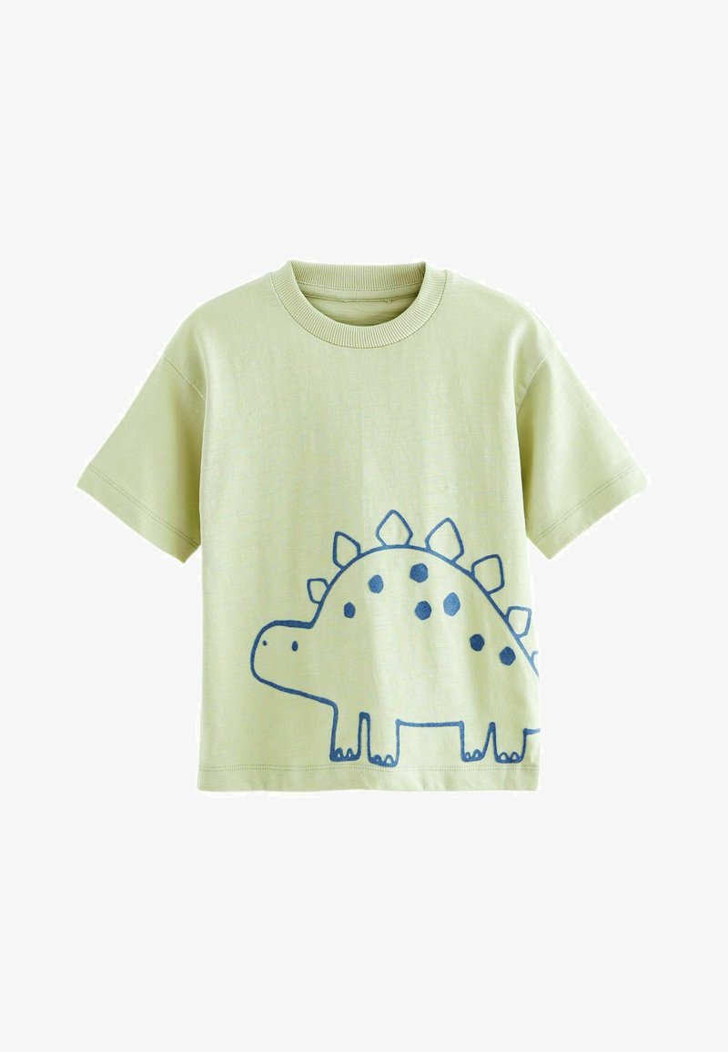 Next SHORT SLEEVE CHARACTER - T-Shirt print - lime green dinosaur