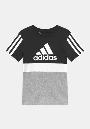 COLORBLOCK ESSENTIALS UNISEX - Triko s potiskem - black/medium grey heather/white