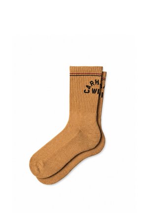 Carhartt WIP, ARCH SCRIPT SOCKS UNISEX - Calze - wip dusty h black