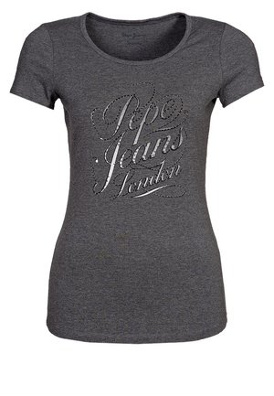 Printtipaita - mottled grey