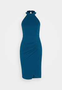 WAL G. HALTER NECK MIDI DRESS - Kasdienė suknelė - dark teal blue