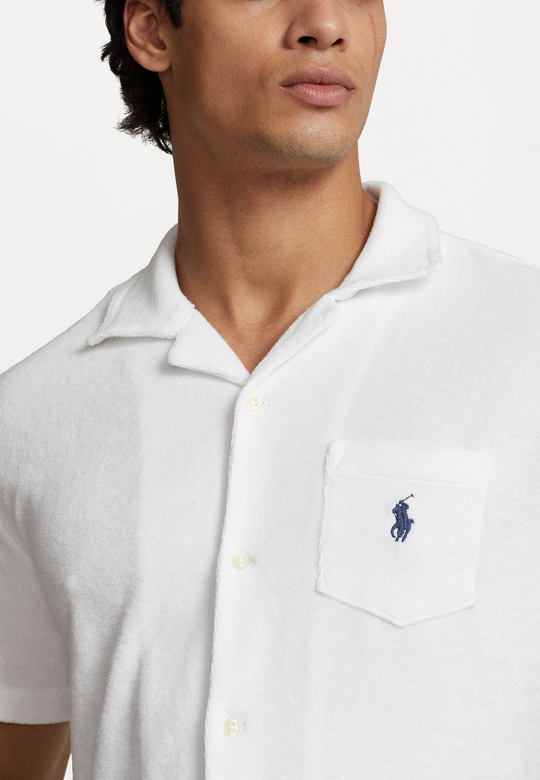 ★★POLO RALPH LAUREN★★ Terry Camp Shirt White MNPOWOV1N82 Terry Camp Shirt