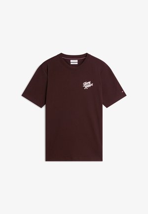 Tommy Hilfiger, GRAPHIC TEE - T-shirts print - chocolate