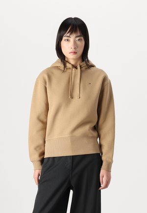 FLAG ON CHEST HOODIE - Sweatshirt - safari canvas