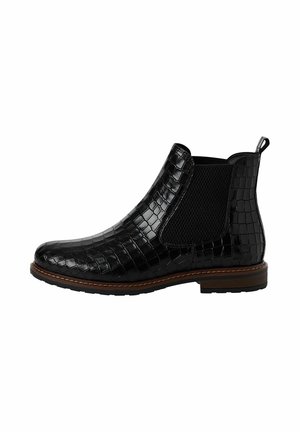 Tamaris CHELSEA - Boots à talons - blk lea croco