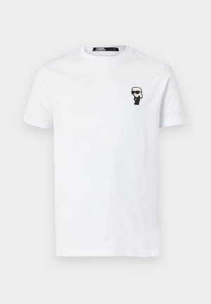 KARL LAGERFELD CREW NECK - Majica kratkih rukava s printom - white