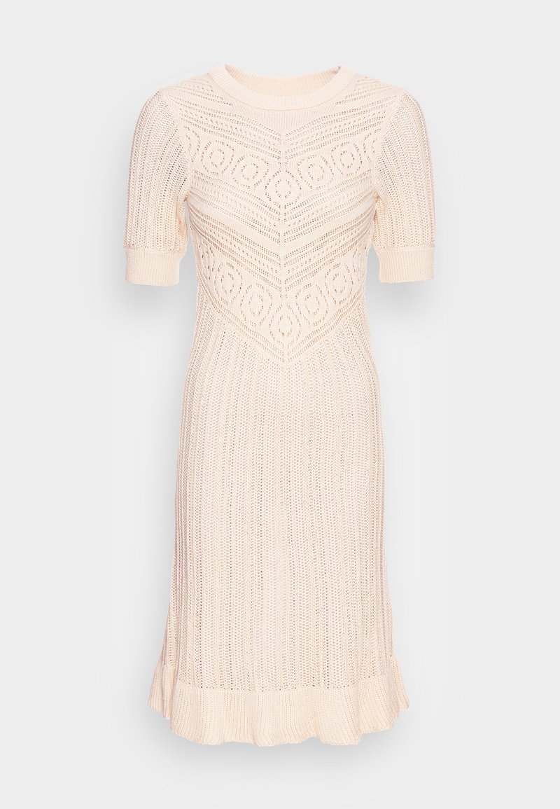 Vero Moda Gebreide jurk beige Vero Moda Gebreide jurk beige