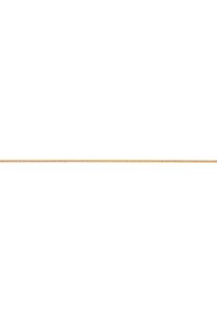 Gold-colored chain featuring small, interlocking oval links with a smooth, shiny texture throughout its length.