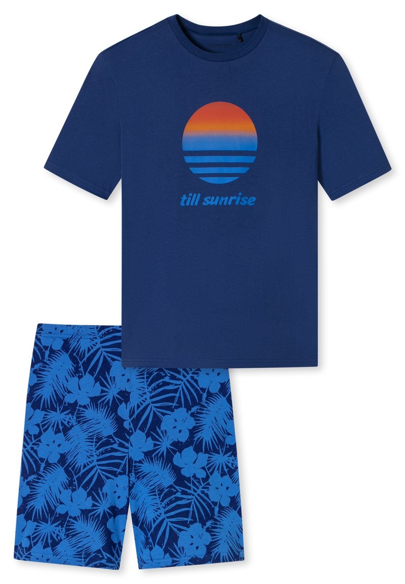 Schiesser KURZ SET - Pyjama set - indigo