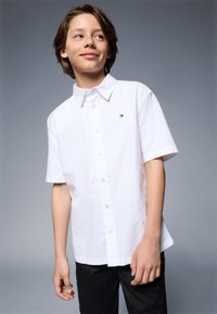 Tommy Hilfiger - STRETCH OXFORD - Marškiniai - white Miniatiūros vaizdas 1