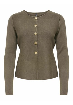 ONLMELLI LS O-NECK BUTTON - Chaqueta de punto - canteen