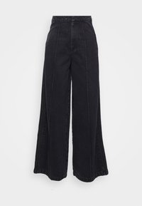 FASHION MONTREAL - Wide Leg - medium black denim