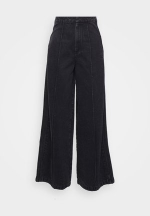 adidas Originals FASHION MONTREAL - Wide Leg - medium black denim