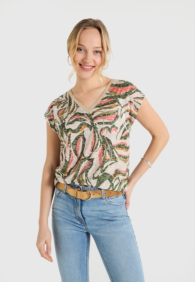 Grain de Malice Camiseta estampada - kaki