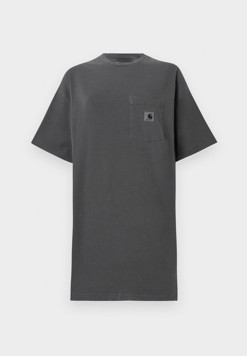 Carhartt WIP NELSON GRAND - Basic T-shirt - graphite garment dyed/dark ...