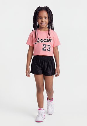 Jordan FLOWY DURASHEEN SHORT SET - Camiseta estampada - black