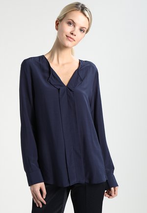 V-NECK SLIPOVER REGULAR FIT - Bluse - navy