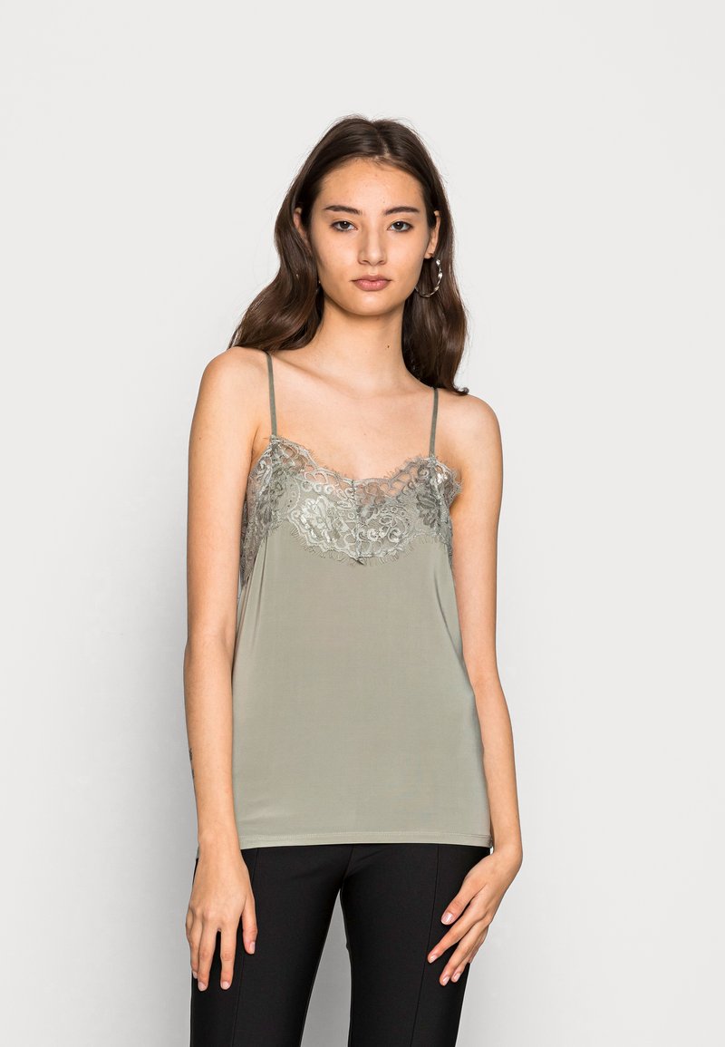 Soaked in Luxury CLARA SINGLET - Top - wrought iron
