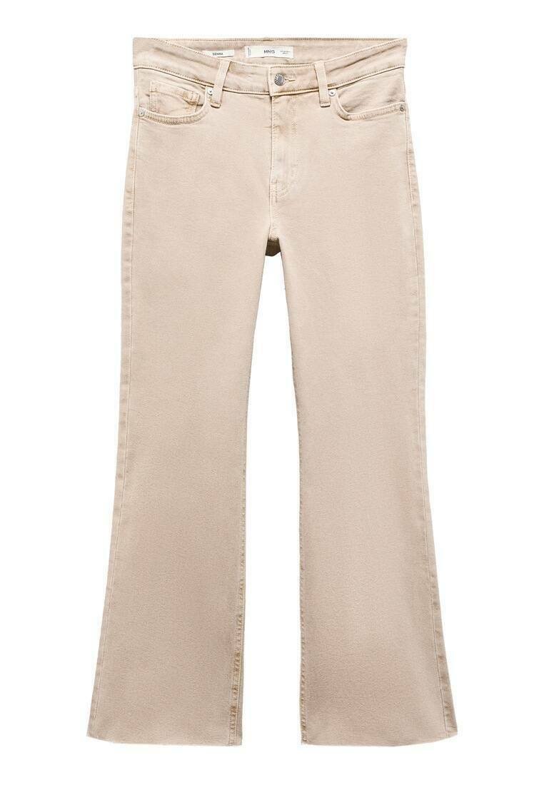 Mango Flared Jeans zandkleur