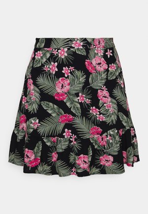 Pieces Curve PCNYA - Áčková sukně - loden frost