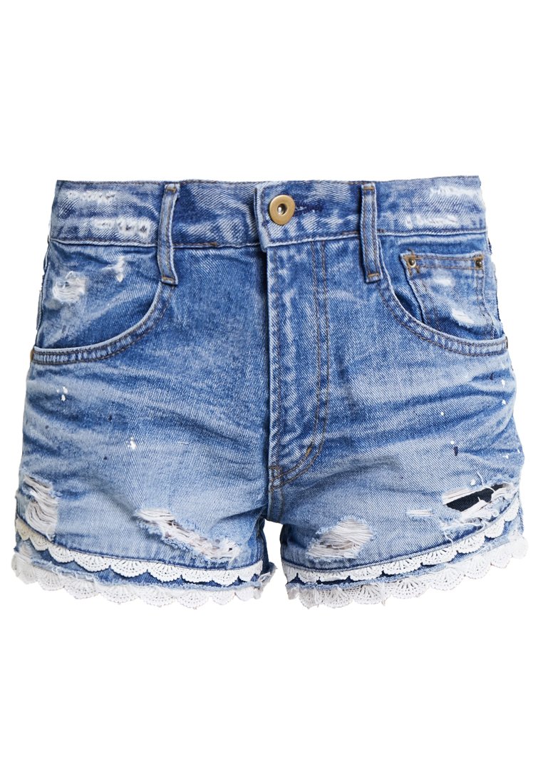 Molly Bracken Jeansshort blauw denim/bluedenim