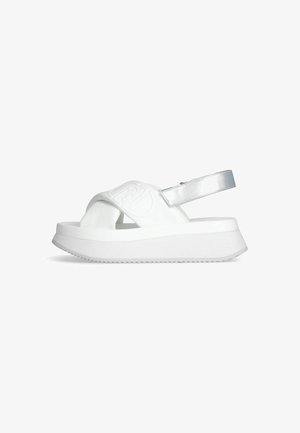 Platform sandals - white