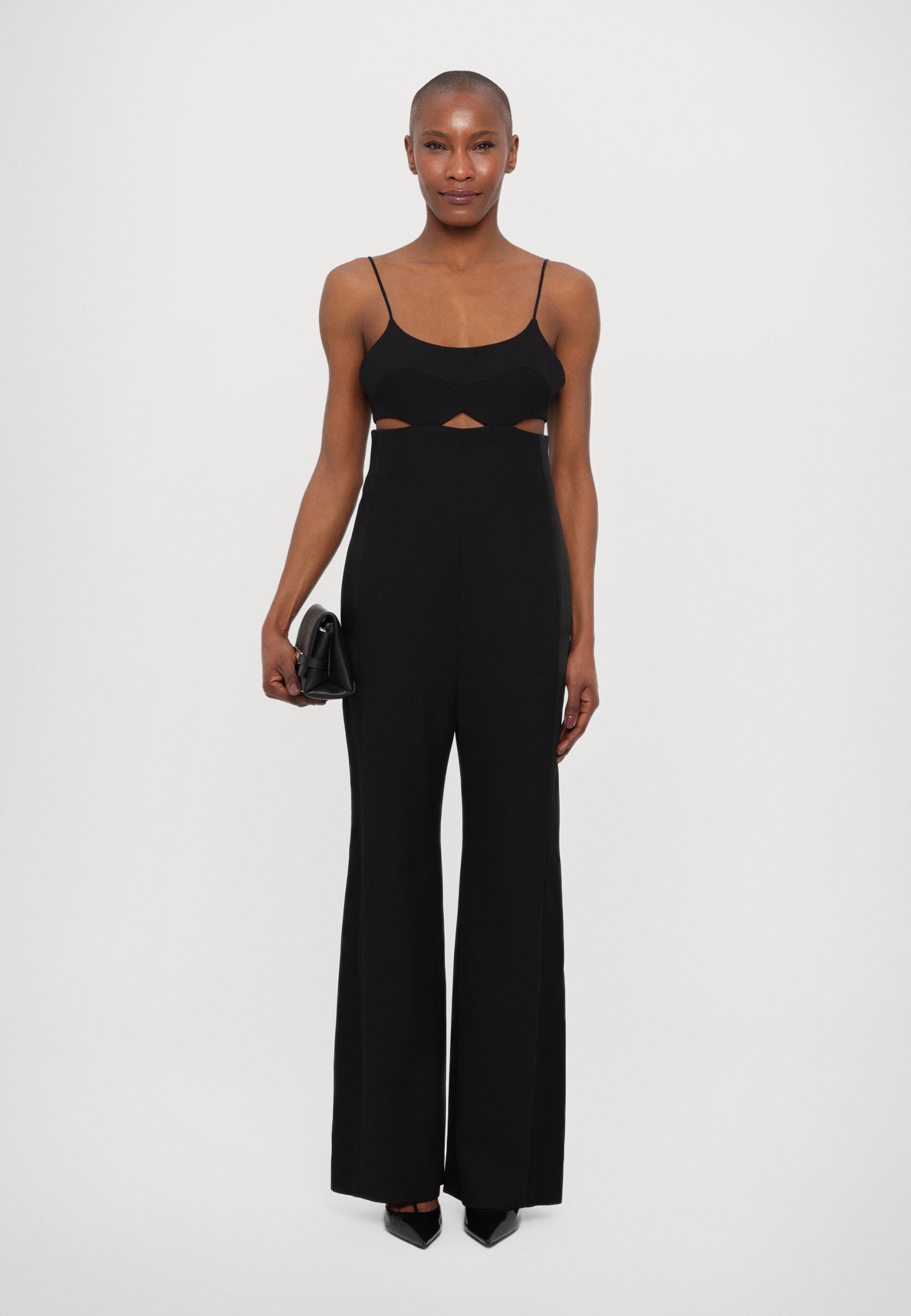 Victoria Beckham CUT OUT DETAIL CAMI - Jumpsuit - black