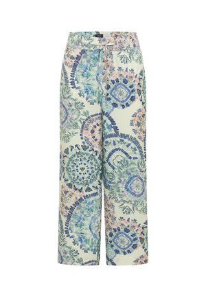 Cecil, HIGH WAIST WIDE LEG HOSE IM LOOSE FIT - Broek - vanilla white