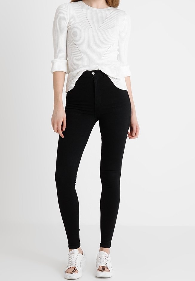 Tall Jeans Skinny Fit black denim (Pre-owned) Zalando