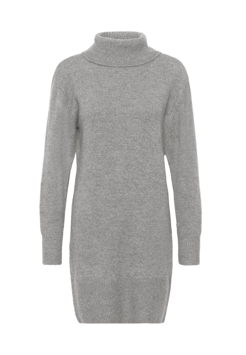 Kaffe KAMYRA - Strickkleid - light grey melange/hellgrau - Zalando.ch