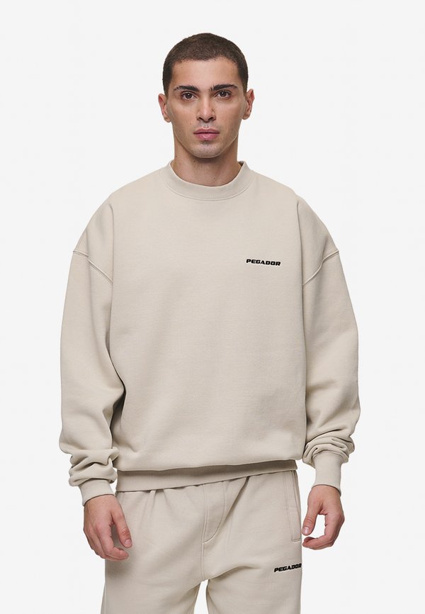 LOGO - Sweatshirt - washed light beige