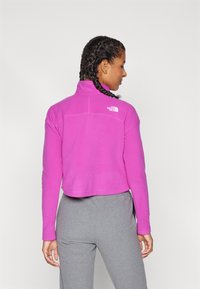 The North Face GLACIER CROPPED ¼ ZIP - Flīsa džemperis - deep mulberry