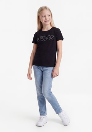 Guess, KIDS TEENS - T-shirt print - jet black