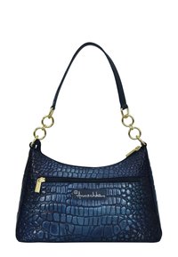 ANUSCHKA HANDPAINTED  - Handtasche - croc embossed sapphire