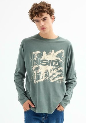INSIDE LOGO - Camiseta de manga larga - verde