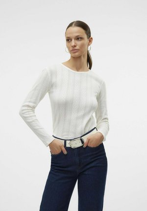 Vero Moda VMLISA  - Long sleeved top - snow white
