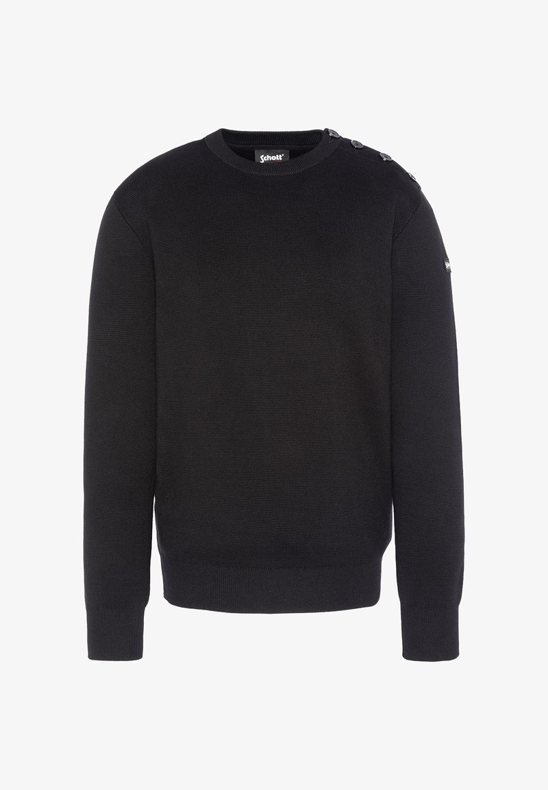 Schott ARMY CREWNECK - Pullover - noir
