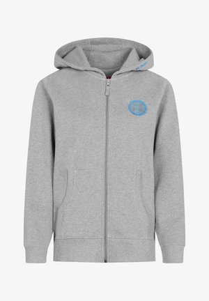 SEEHASE GOTS IC - Hoodie - grey melange/brilliant blue