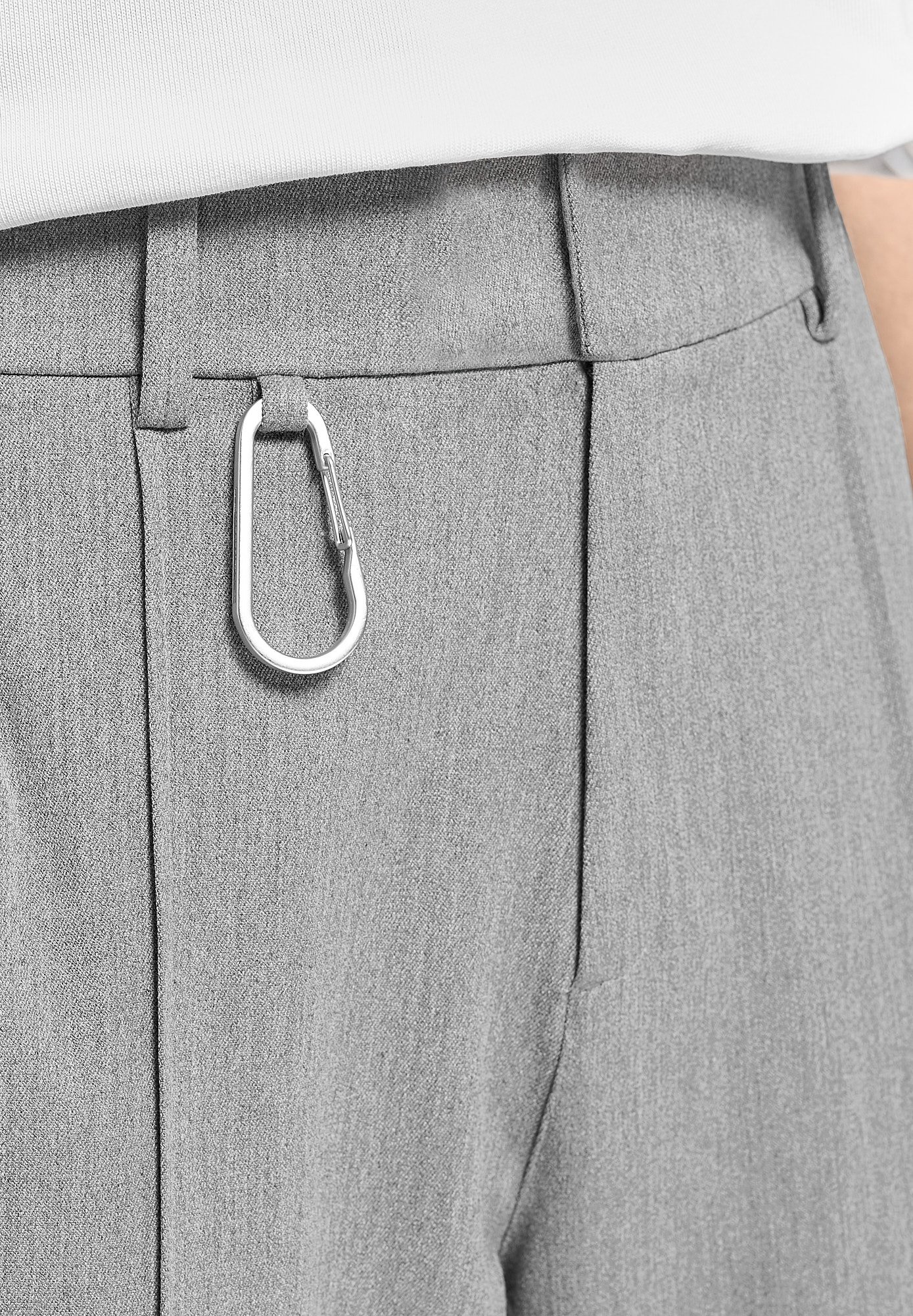 EIGHTYFIVE REGULAR TAILORED PANTS - Trousers - anthracit/grey