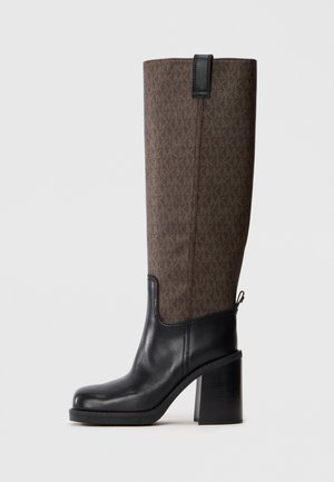 HOUSTON - Højhælede støvler - brown/black