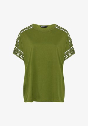Yours Clothing, WOMEN'S T-SHIRTS - T-shirt print - olive