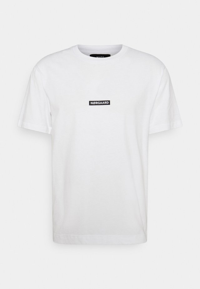 BOX LOGO TWIN - T-shirt print - white
