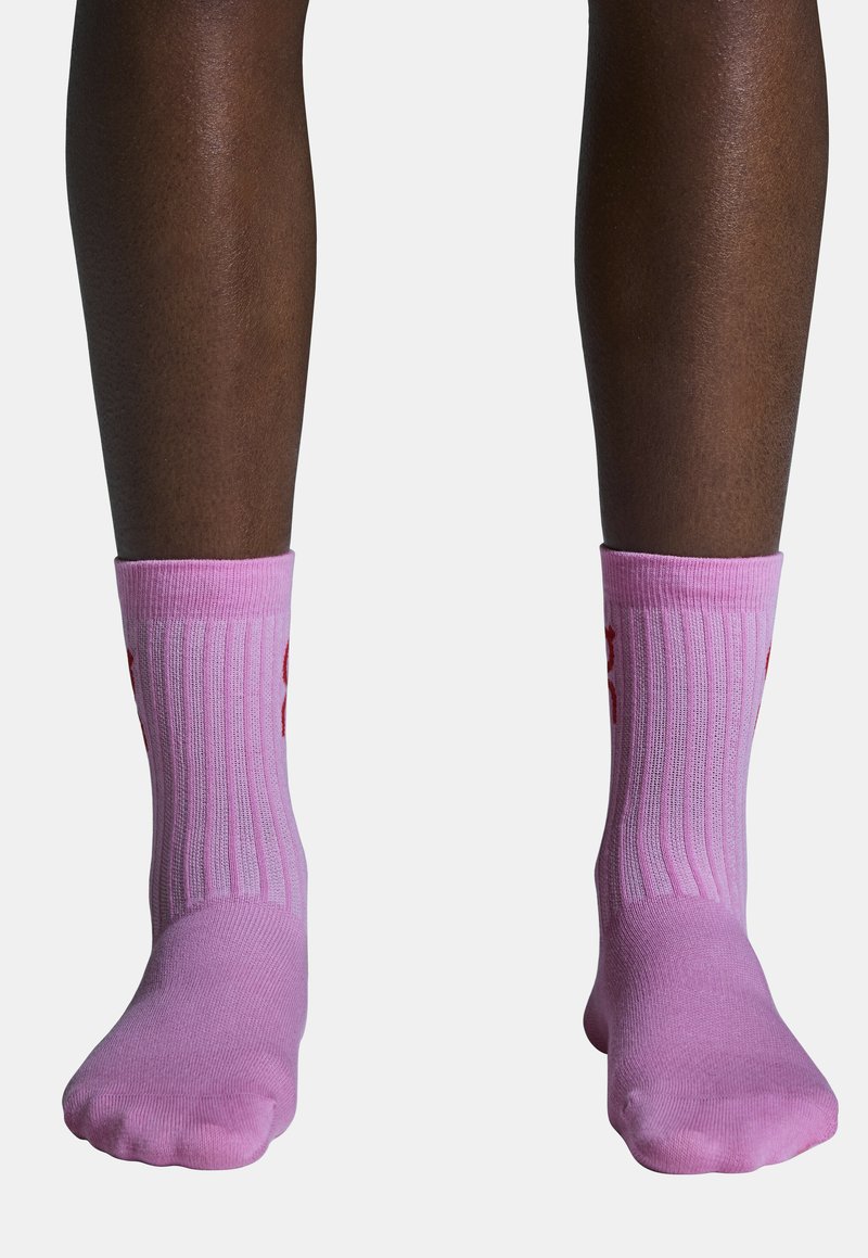 On LOGO 3PACK - Sokken - mauve raspberry