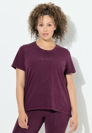 VINTAGE LOOK CLASSIC RUNDHALS HALBARM - T-Shirt basic - grape red