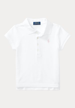 STRETCH MESH POLO SHIRT - Bluză polo - white