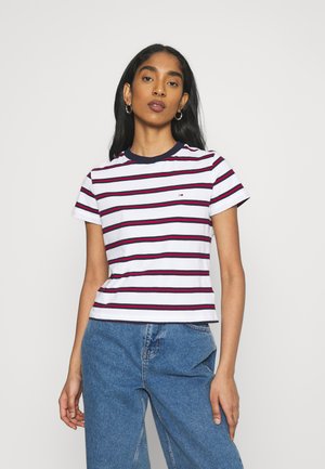 REGULAR CONTRAST BABY TEE - T-shirts med print - white