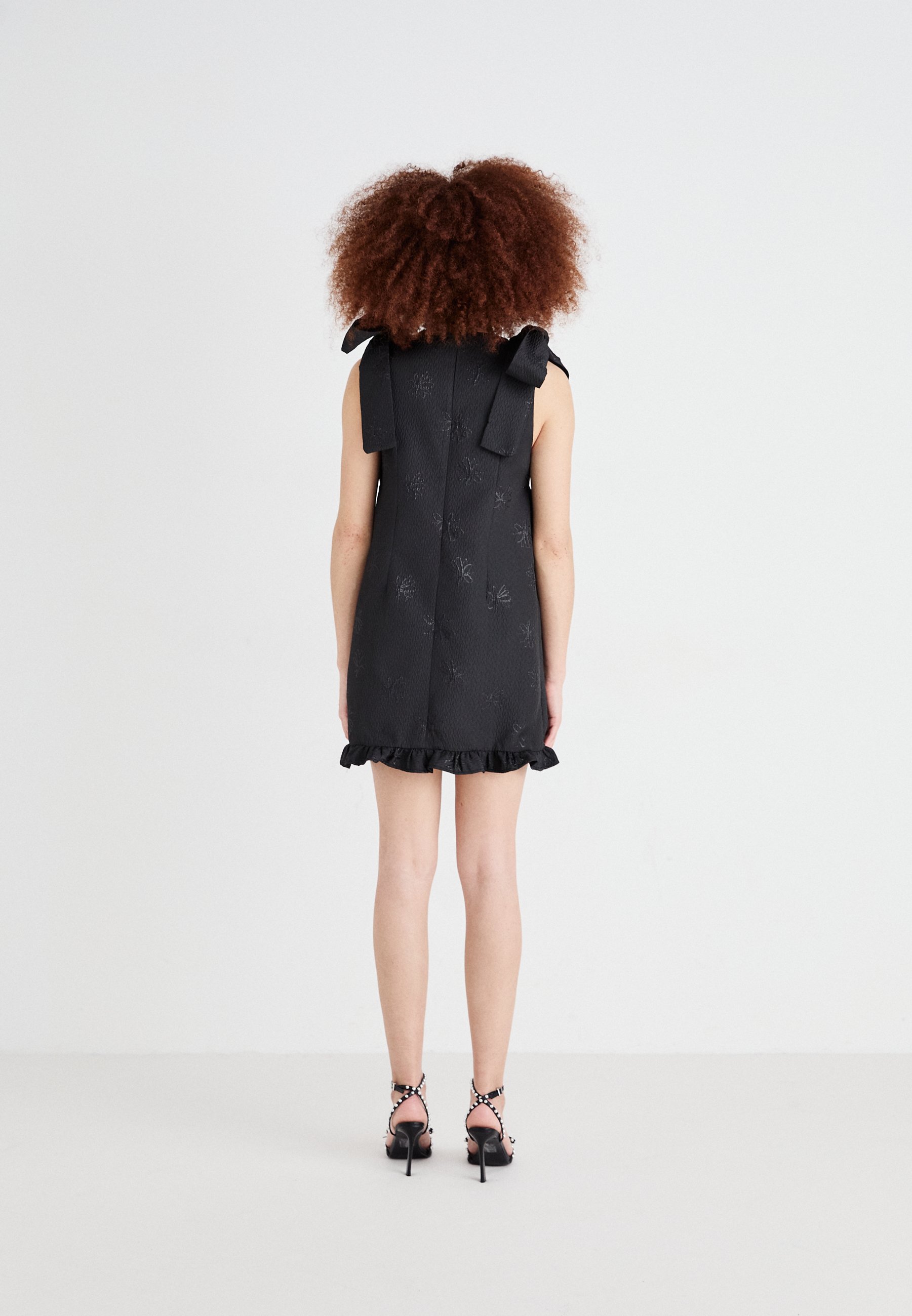 Sister Jane BATEAU BOW MINI DRESS - Day dress - black - Zalando.ie