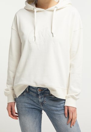 Felpa con cappuccio - white