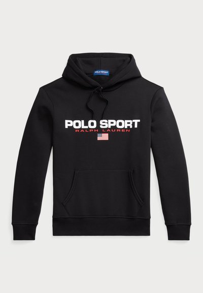 Polo Ralph Lauren POLO SPORT HOODIE UNISEX - Φούτερ με κουκούλα - black/white